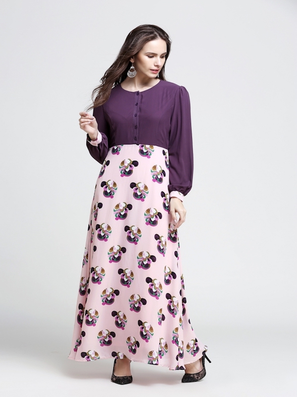 BM70896 Fashion Jubah Purple