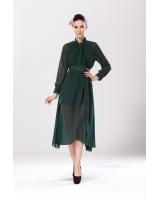 WD5092 Stylish Chiffon Dress Green