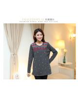 WT5563 Fashion Maternity Top Grey