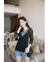 WT5784 Stylish Top Black