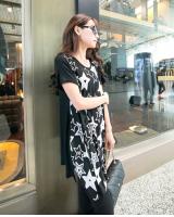 WT5805 Fashion Long Top Black