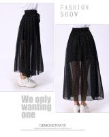 WP6097 Lovely Chiffon Skirt Black