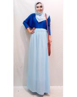 WT1117 Fashion Top and Skirt Blue (1 Set) 