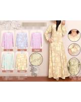 WH1126 Floral Jubah Yellow