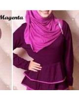WT1122 Fashion Top and Skirt Magenta