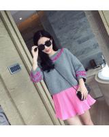 WT6452 Fashion Top Grey