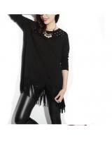 WT6649 Stylish Top Black