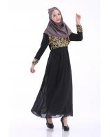 WH3337 Charming Jubah Black