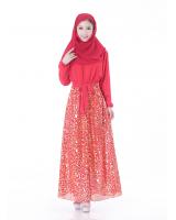 WH3343 Stylish Jubah Red