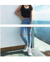 WT7075 Sexy Top Black
