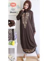 WH1157 Fashion Jubah Brown