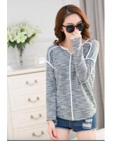 WT7212 Stylish Casual Top Grey