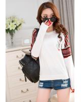 WT7213 Korea Fashion Top White