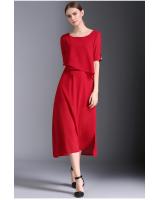 WD7518 Europe Fashion Dress Red