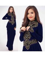JW5002 Quality Jubah Dress Dark Blue