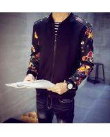 SNW30004 Flower Long Sleeve Jacket Black