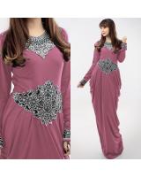 JW5003 Quality Jubah Dress Dusty Purple