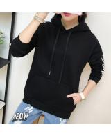 GW2038 Charming Hooded Top Black