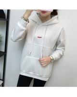 GW2039 Casual Hooded Top White