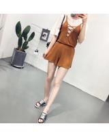 BM70218 Sexy Jumpsuit Brown