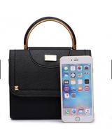 KW80191 Trendy Women Handbag Black