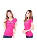 QA-339 Casual Front Zip Shirt Pink