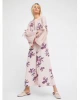 BM70274 Lovely Floral Jumpsuit Pink