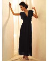 BM70277 Charming Chiffon Jumpsuit Black