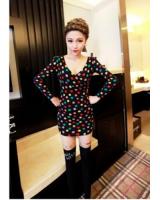 WD21515 Fashion Plunge Dress As Picture