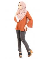 QA-423 Women Blouse Collection Brown