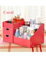 BL5000 Wooden Cosmetic Organizer Coral