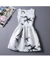 WD21553 Bamboo Print Dress As Picture
