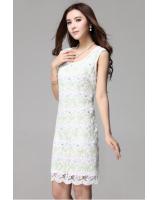 WD21561 Lovely Lace Dress White