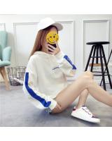 GW2259 Sporty Hoodie Top Blue