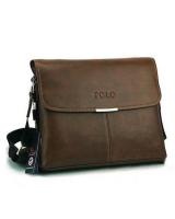 MK031 Men's Shoulder Bag Dark Brown