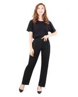 QA-479 Plus Size Palazzo Black