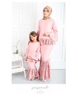 QA-550 SWEET KIDS FLORAL KURUNG PINK