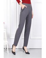 QA-599 ELASTIC FIT PANTS GREY