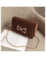 KW80449 STYLISH RIBBON SLING BAG BROWN