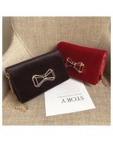 KW80449 STYLISH RIBBON SLING BAG BLACK