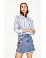 BM71217 CASUAL DENIM SKIRT AS PICTURE