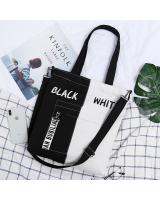KW80477 CASUAL BAG BLACK WHITE