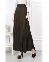 QA-676 FLARE SKIRT ARMY GREEN