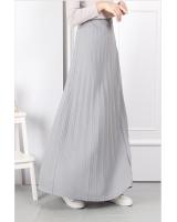 QA-676 FLARE SKIRT LIGHT GREY