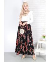QA-678 LOVELY FLORAL PRINTED SKIRT 03