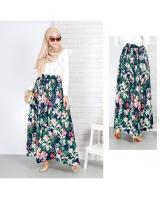 QA-678 LOVELY FLORAL PRINTED SKIRT 04