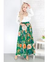 QA-678 LOVELY FLORAL PRINTED SKIRT 05