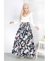 QA-678 LOVELY FLORAL PRINTED SKIRT 11