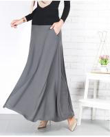 QA-679 WOMEN'S MAXI SKIRT GREY