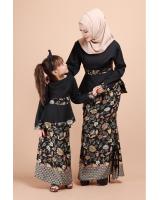 QA-690 ALISYA MODERN KURUNG BLACK